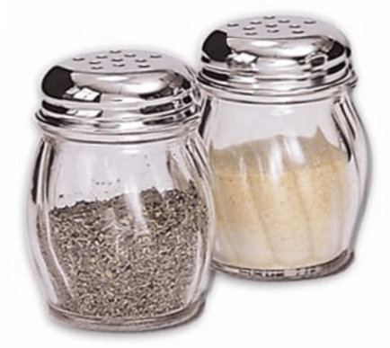 salt and pepper shakers holes